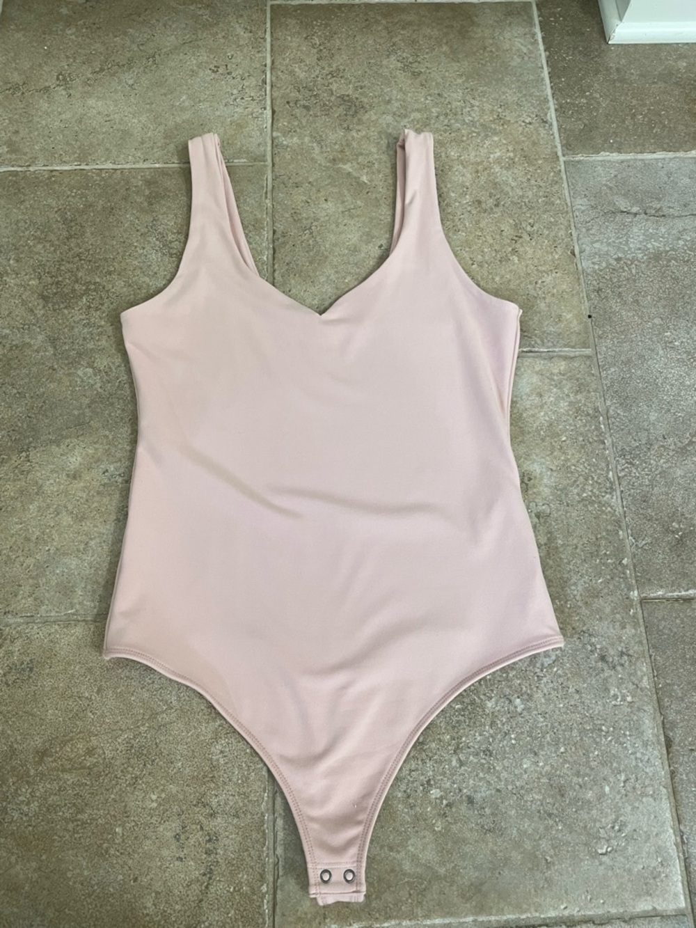 Abercrombie & Fitch Light Pink Sleeveless Bodysuit